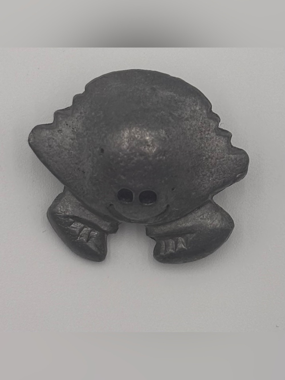 Vintage Pewter Miniature Smiling Crab Figurine. Happy Sea Creature!Paperweight? - Picture 4 of 9